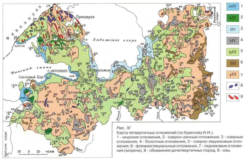 Геологическая карта ленобласти