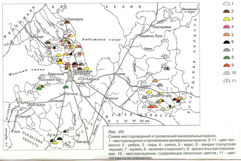 Геологическая карта лужского района